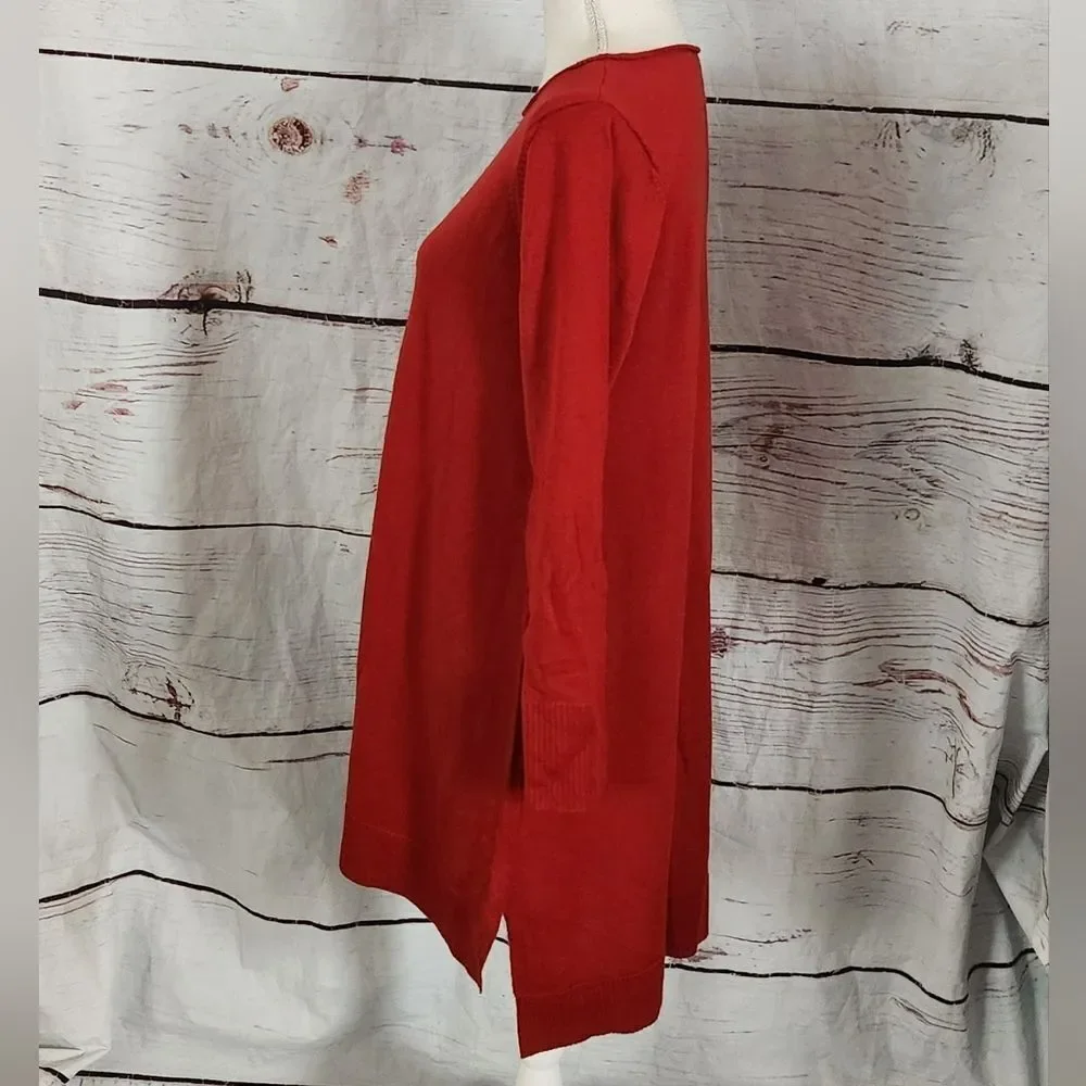 Eileen Fisher Merino Wool Ballet Neck Sweater‎ Dress Size Medium